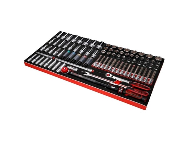 KS Tools 813.0086, Støpselsett, 86 hoder, 13,4 kg
