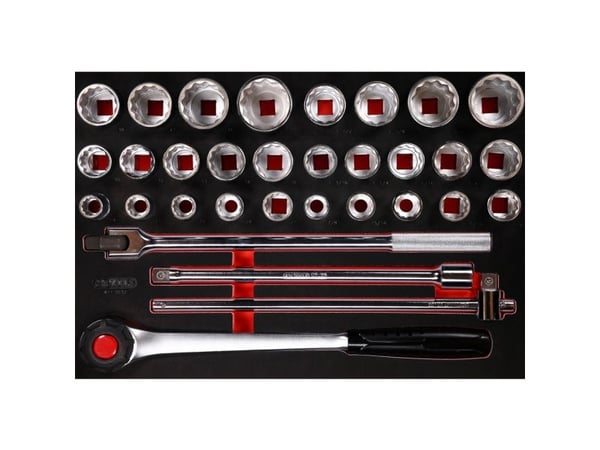 KS Tools 811.0032, Hylssats, 32 huvuden, 16,4 kg