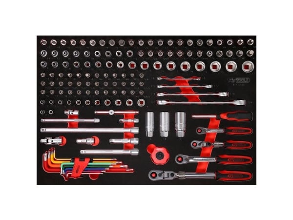 KS Tools 811.0140, Støpselsett, 140 hoder, 5,23 kg