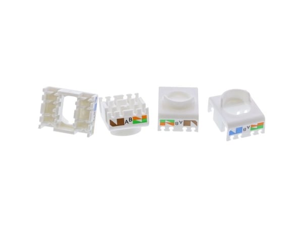 InLine 76207, Flad, Grå, RJ-45, LSA, Hunstik, Hunstik, Hunstik