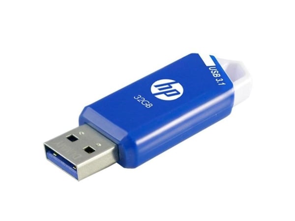 HP x755w Triple Pack, 32 GB, USB Type-A, 3.2 Gen 1 (3.1 Gen 1), 75 MB/s, Skyving, Blå, Hvit