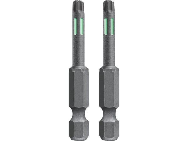 kwb 122325, 2 stykker, Torx, T25, Stål, 50 mm, 25,4 / 4 mm (1 / 4")