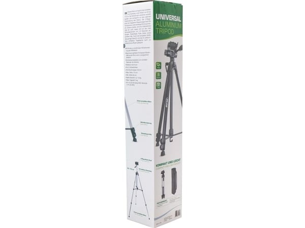 InLine 48018B, 3 ben, aluminium, sort, 173 cm, 1,6 kg