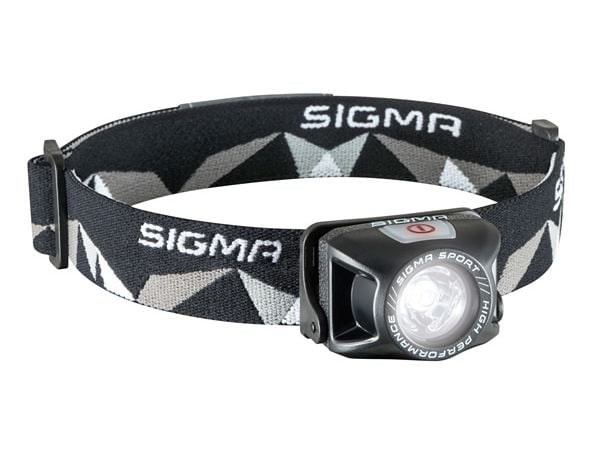 Sigma Sport HEADLED II, Hodebåndslommelykt, Sort, Plast, Knapper, IPX4, LED