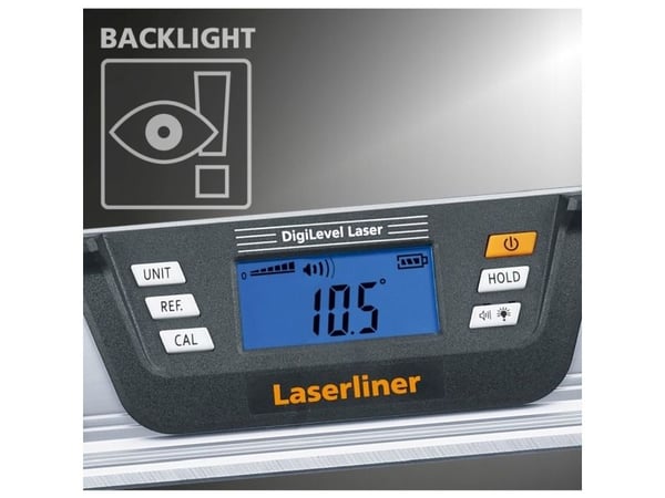 Laserliner DigiLevel Laser G80, Linjevater, 0,8 m, Grå, 0,5 mm, LCD, AA
