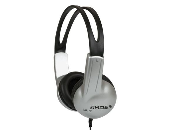 Koss UR/10 Headphones Wired Head-band Music Black, Silver