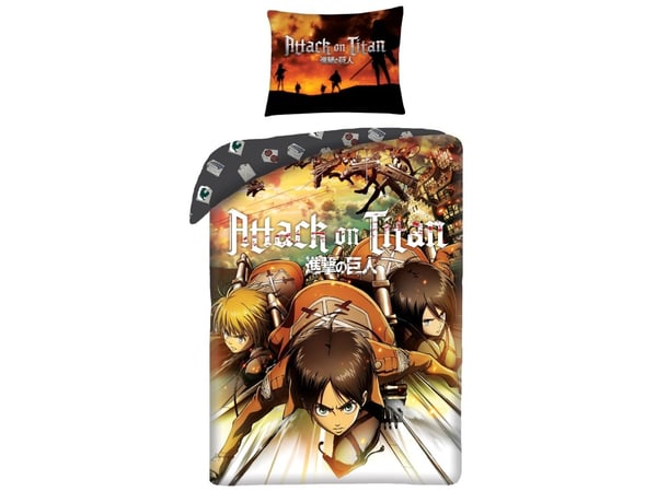 Attack on Titan Sengetøj - 100 procent bomuld Attack on Titan Sengetøj - 100 procent bomuld