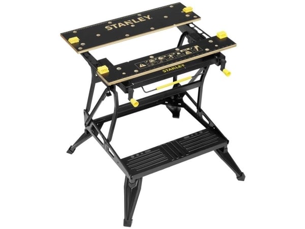 Stanley STST83800-1, Arbeidsbenk for trebearbeiding, Bamboo, Stål, Sort, Gult, 250 kg, 625 mm, 620 - 800 mm