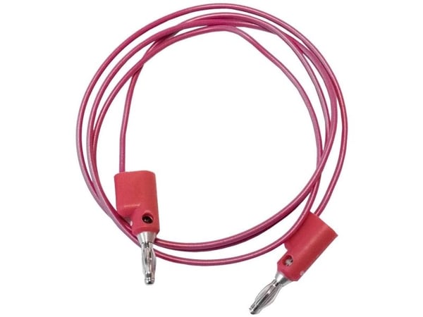 Mueller Electric BU-2020-A-12-2 Testijohto [Banaanipistoke 4 mm - Banaanipistoke 4 mm] 0,305 m Punainen 1 kpl 1 kpl