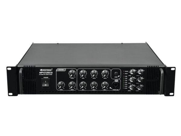 Omnitronic 80709786, 250 W, A/B, 0,5%, 85 dB, 80 - 16000 Hz, Klemmer