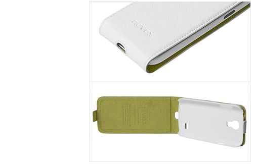 nevox 1158, Flip case, Samsung, Galaxy S4 mini, Grønn, Hvit
