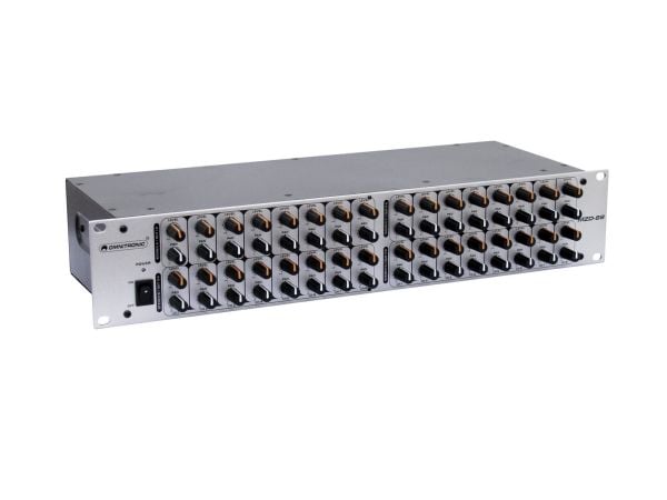 Omnitronic MZD-88, 8 kanaler, 10 W, Sølv