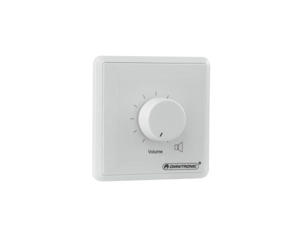 Omnitronic 80711151, Rotasjonsvolumkontroll, Vegg-montert, Hvit, 50 - 18000 Hz, 4 O, 5 W