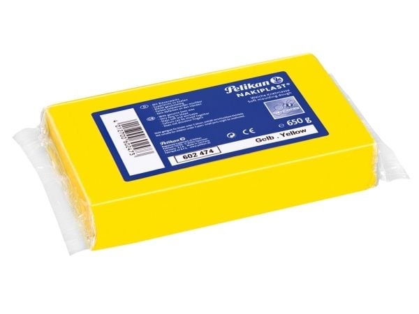 Pelikan Nakiplast 681, Modelleringsleire, Gult, Voksen og barn, 1 stykker, 1 farger, Voks
