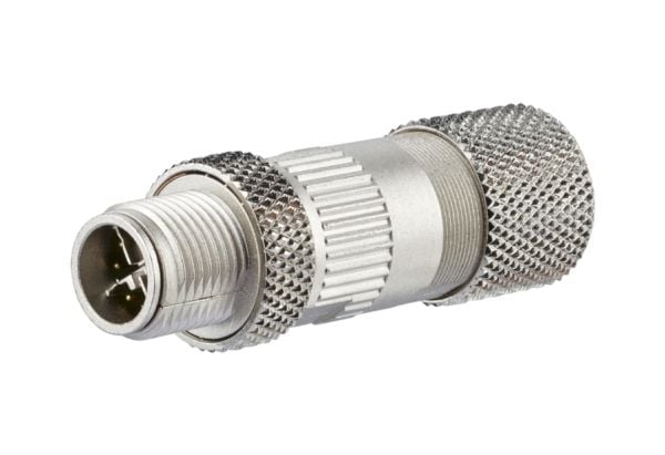 METZ CONNECT MNF881A315-0001, M12, Metallinen, Uros, Suora, Nikkeli, Sinkki, Cat6a