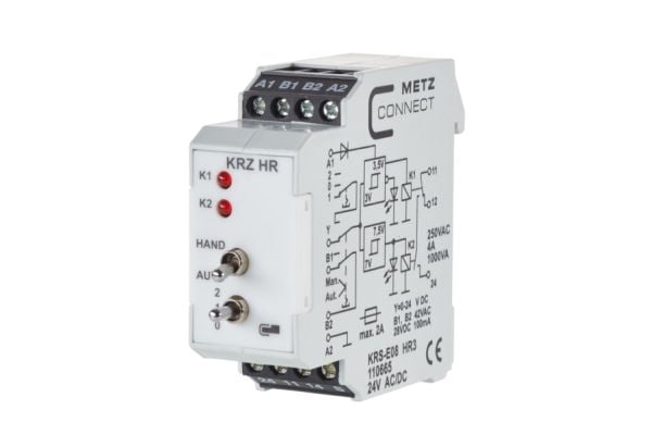 METZ CONNECT 110668132722, valkoinen, 24 V, 250 V, 22,5 x 60 x 61,3 mm, 70 g, -20 - 55 °C, -20 - 55 °C