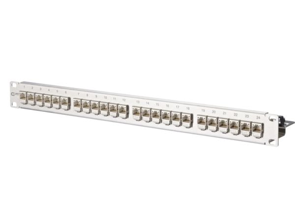 METZ CONNECT 130B11P1-E, IEEE 802.3an, 10 Gigabit, RJ-45, Rackmontering, 1U, Rustfritt stål