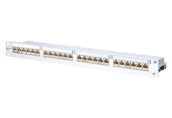 METZ CONNECT 130856-E, Rj-45, Rackmontering, 1U, Hvit