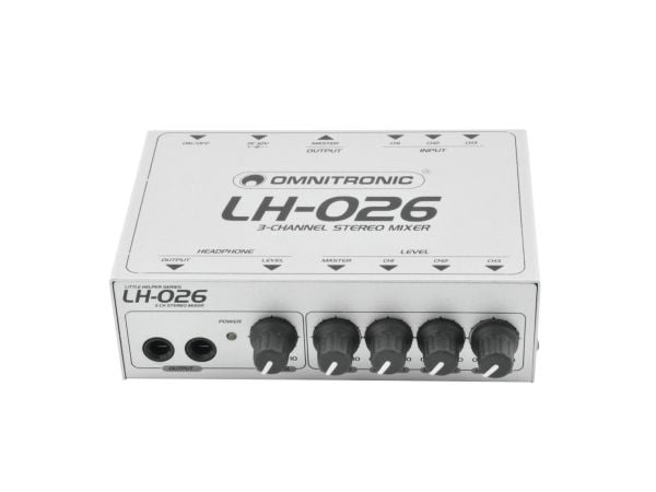 Omnitronic 10355026, 3 kanaler, Hvit
