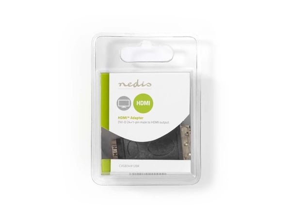 Nedis - HDMI-adapter - HDMI hunn til DVI-D hann - svart