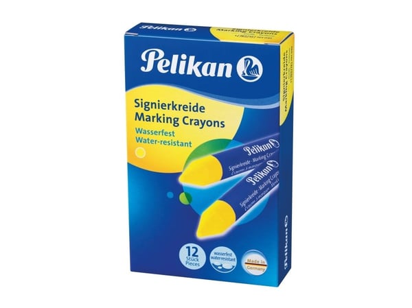 Pelikan 701045, 12 styck, Gul, Rund, 1,35 cm, Låda, 120 mm
