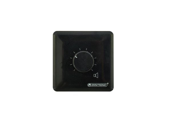 Omnitronic 80711158, Rotasjonsvolumkontroll, Vegg-montert, Svart, Plast, 50 - 18000 Hz, 4 O