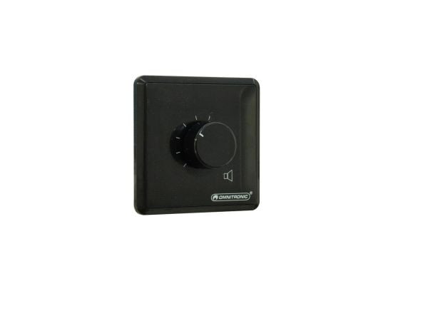 Omnitronic 80711158, Käännettävä äänenvoimakkuuden säätö, Seinään asennettava, Musta, Muovi, 50 - 18000 Hz, 4 O