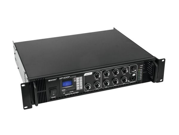 Omnitronic 80709650, 500 W, A/B, 0,5%, 85 dB, 80 - 14000 Hz, Klemmer