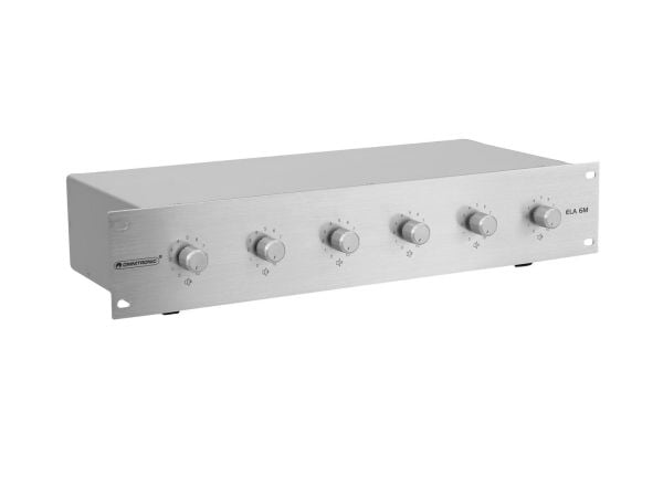 Omnitronic 80711329, Rotasjonsvolumkontroll, Frittstående, Sølv, Metall, 50 - 18000 Hz, 60 W