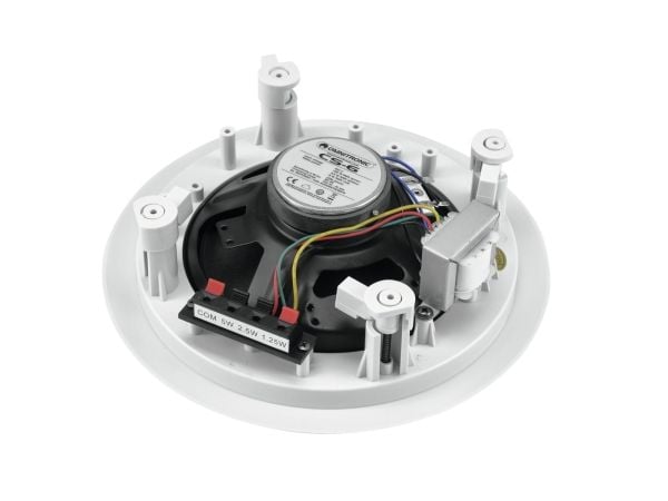 Omnitronic 80710220, Full rekkevidde, Koblet med ledninger (ikke trådløs), 5 W, 100 - 10000 Hz, Hvit