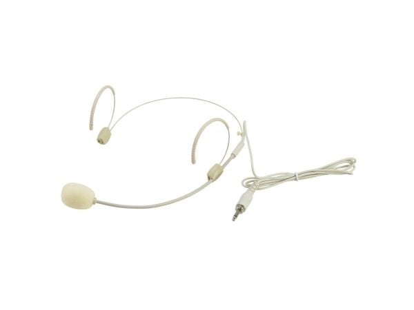 Omnitronic 13063221, Koblet med ledninger (ikke trådløs), 20 - 20000 Hz, Scene/studio, 30 g, Hodesett, Hvit