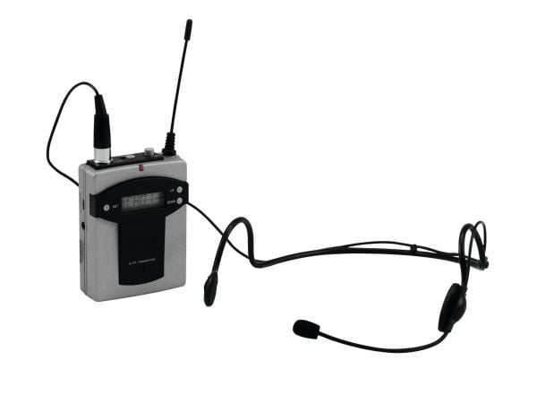 Omnitronic TM-105, Kroppspakkesender, 863 - 865 MHz, 50 - 18000 Hz, Ultra høy frekvens (UHF), 10 mW, LCD