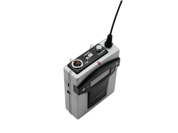 Omnitronic TM-105, Kroppspakkesender, 863 - 865 MHz, 50 - 18000 Hz, Ultra høy frekvens (UHF), 10 mW, LCD