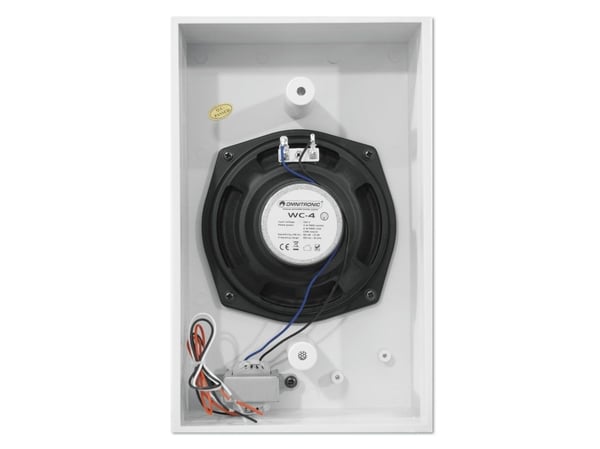 Omnitronic 80710504, Full rekkevidde, Koblet med ledninger (ikke trådløs), 6 W, 150 - 15000 Hz, Hvit
