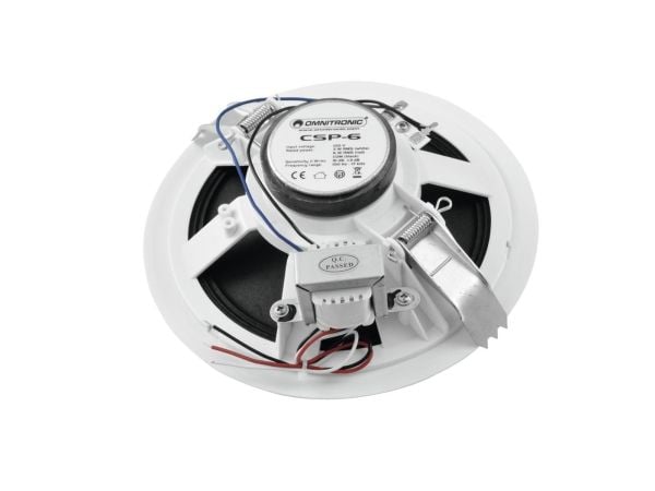 Omnitronic 80710250, Full rekkevidde, Koblet med ledninger (ikke trådløs), 6 W, 100 - 17000 Hz, Hvit