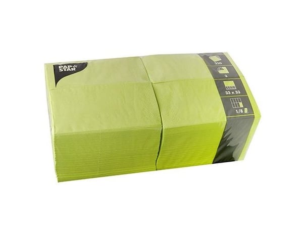Papstar 87227, Limefarget, Tørkepapir, Monokromatisk, 46 g/m², 330 mm, 330 mm