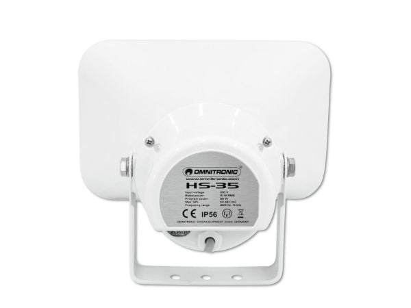 Omnitronic 80710811, Koblet med ledninger (ikke trådløs), 15 W, 400 - 5000 Hz, Hvit