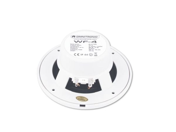 Omnitronic 80710863, 2-veis, Koblet med ledninger (ikke trådløs), 20 W, 155 - 20000 Hz, 8 O, Hvit