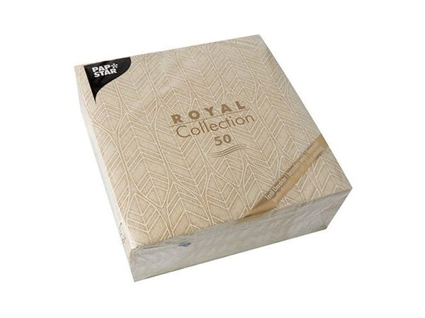 Papstar 88043, Sand, Tørkepapir, Mønster, 54 g/m², 400 mm, 40 cm