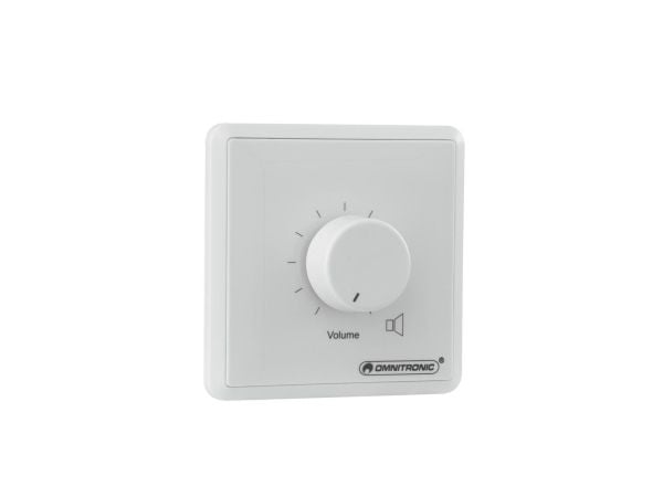 Omnitronic 80711001, Rotasjonsvolumkontroll, Vegg-montert, Hvit, Plast, 50 - 18000 Hz, 5 W