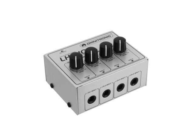 Omnitronic LH-010, 4 kanaler, Sølv