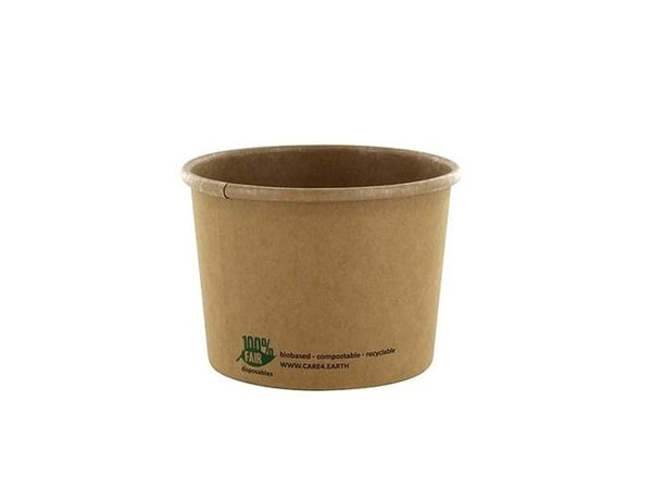 Papstar 87265, 350 ml, Fotoark kartong, Brun, FSC, 7 cm, 98 mm