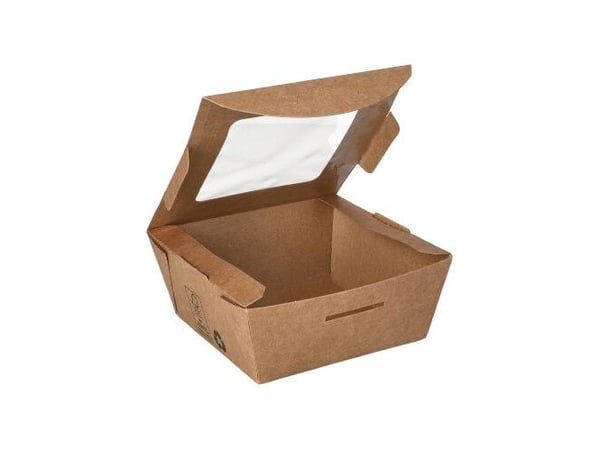 Papstar 87250, Fotoark kartong, Polylaktid (PLA), Brun, 0,35 l, FSC, 110 mm, 110 mm