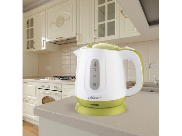 Feel Maestro MR013 green, 1 l, 1100 W, Grønn, Hvit, Plast, Vannivåindikator, Overopphetingsbeskyttelse