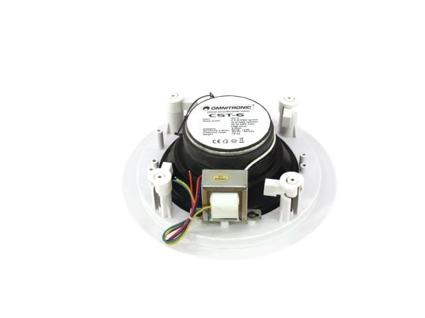 Omnitronic 80710222, 2-veis, Koblet med ledninger (ikke trådløs), 20 W, 90 - 20000 Hz, Hvit