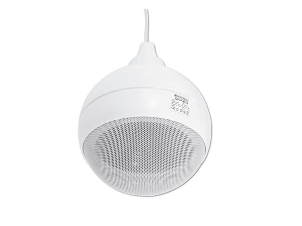 Omnitronic 80710402, Full rekkevidde, Koblet med ledninger (ikke trådløs), 10 W, 150 - 15000 Hz, Hvit