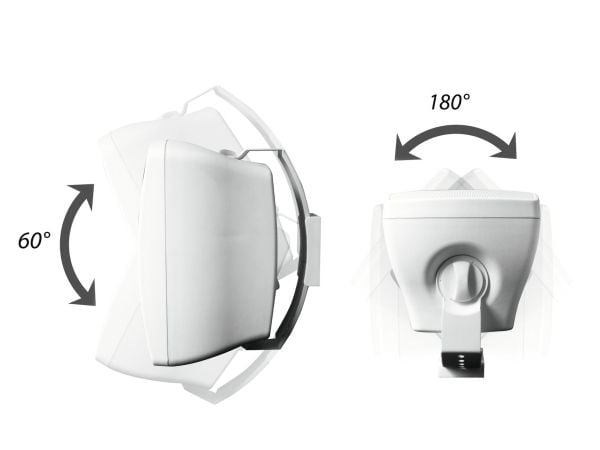 Omnitronic 11036933, 2-veis, Koblet med ledninger (ikke trådløs), 50 W, 8 O, Hvit