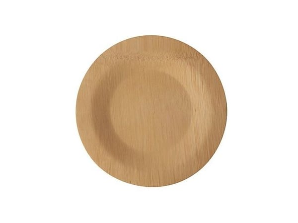 Papstar 88039, Plate, Rund, Bamboo, Naturlig, Monokromatisk, 10 stykker