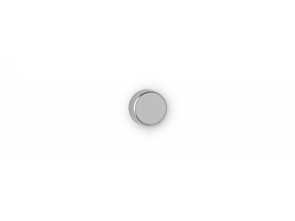 MAUL neodym platemagnet, 5 mm, holdekraft: 0,7 kg, sølv diameter: 5 mm / høyde: 3 mm, høy holdekraft - 1 stk (6180596) MAUL neodym platemagnet, 5 mm, holdekraft: 0,7 kg, sølv diameter: 5 mm / høyde: 3 mm, høy holdekraft - 1 stk (6180596)