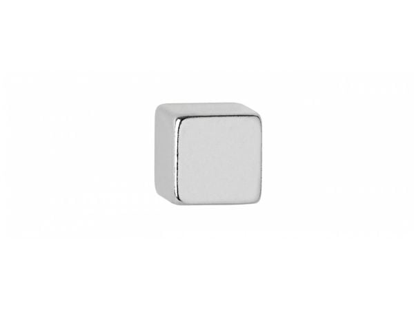 MAUL 6184396, Rektangel, Neodym, Sølv, Gloss, 10 mm, 10 mm
